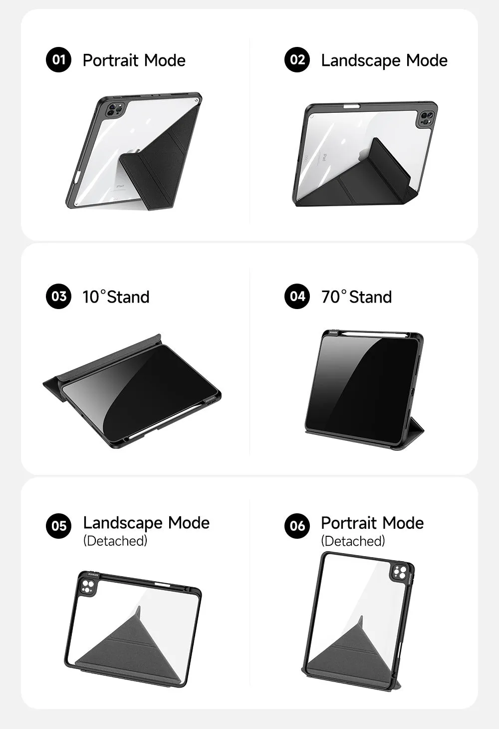 Apple iPad Pro 11" (2018) / (2020) / (2021) - Dux Ducis Magi Series Multifunctional Protective Case