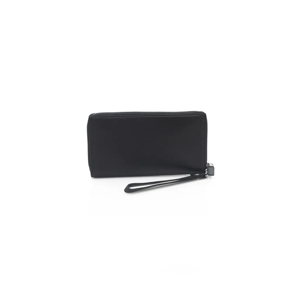 Automobili Lamborghini Black Leather Men Men's Wallet