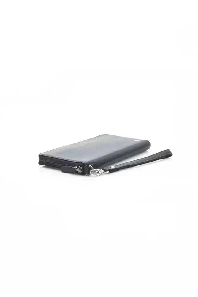 Automobili Lamborghini Black Leather Men Men's Wallet