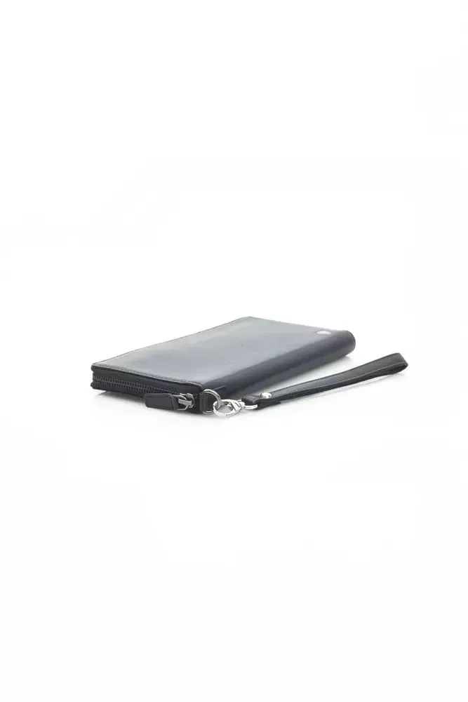 Automobili Lamborghini Black Leather Men Men's Wallet