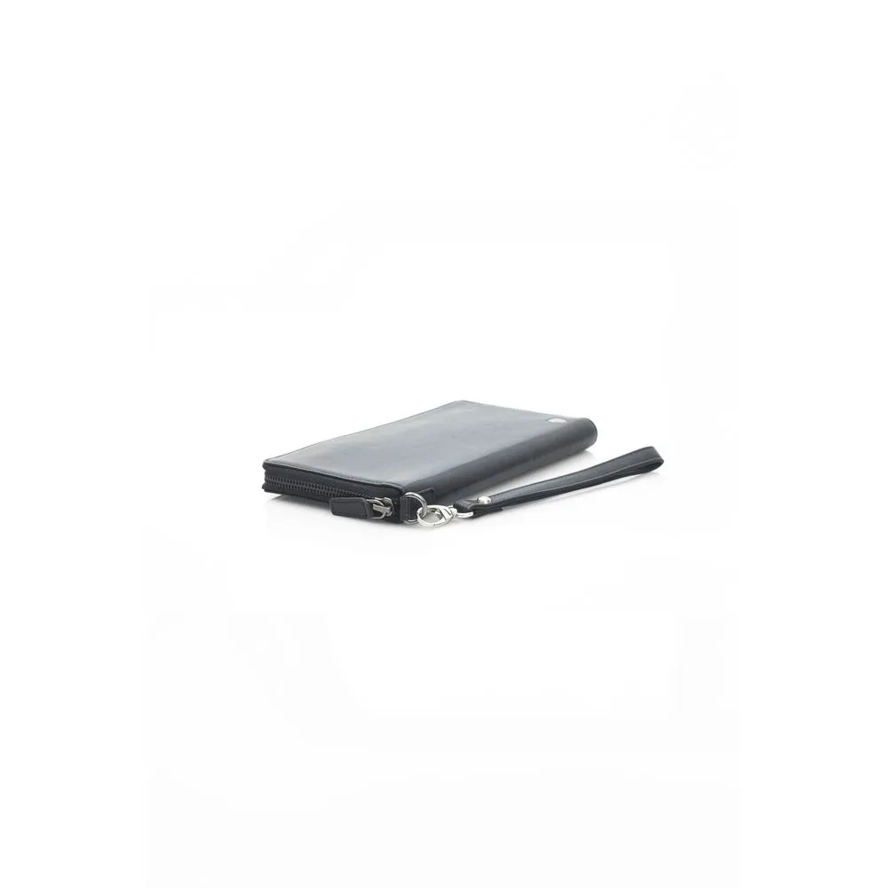Automobili Lamborghini Black Leather Men Men's Wallet