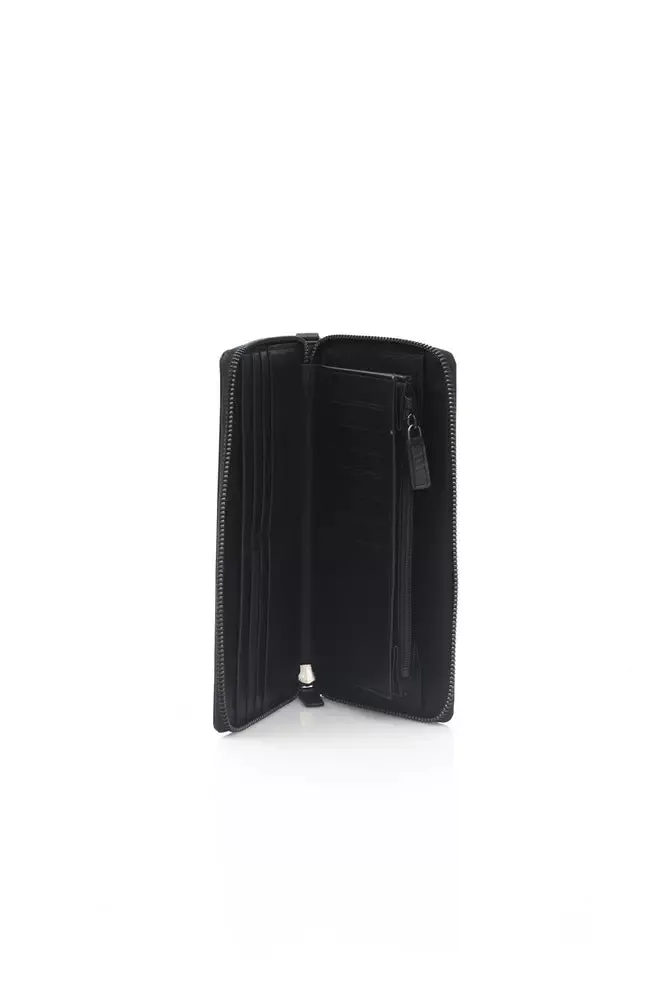 Automobili Lamborghini Black Leather Men Men's Wallet
