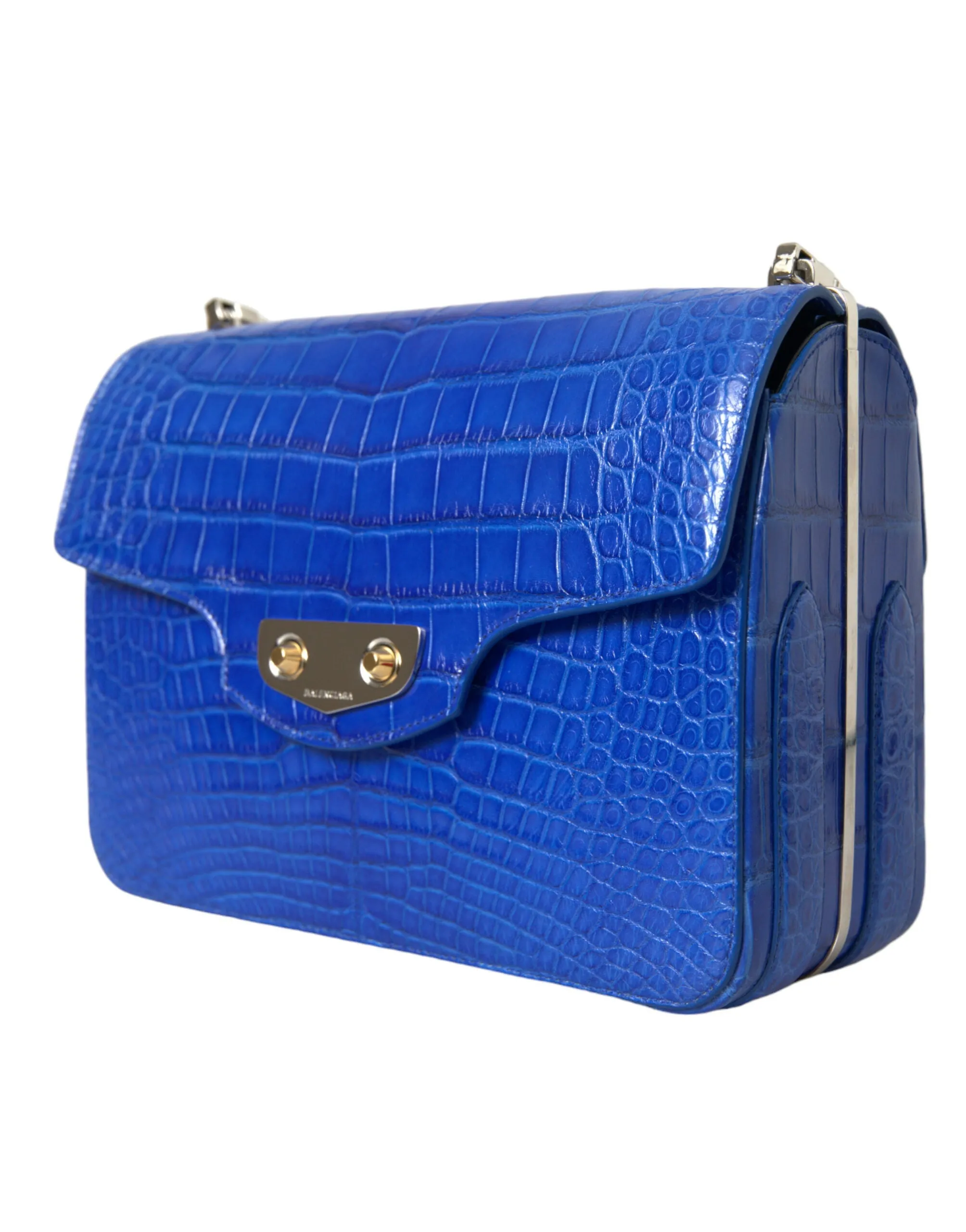 Balenciaga Chic Alligator Skin Chain Shoulder Women's Bag