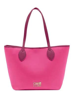 Cavalli Class Pink Large Everyday Soft Large Shopper Tote Bag