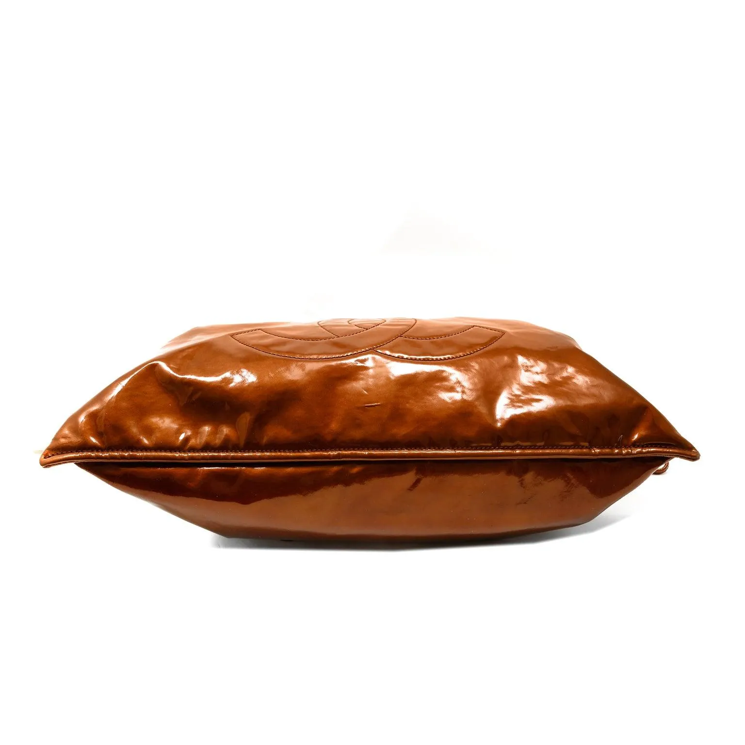 Chanel Copper Patent Leather Bon Bon Tote