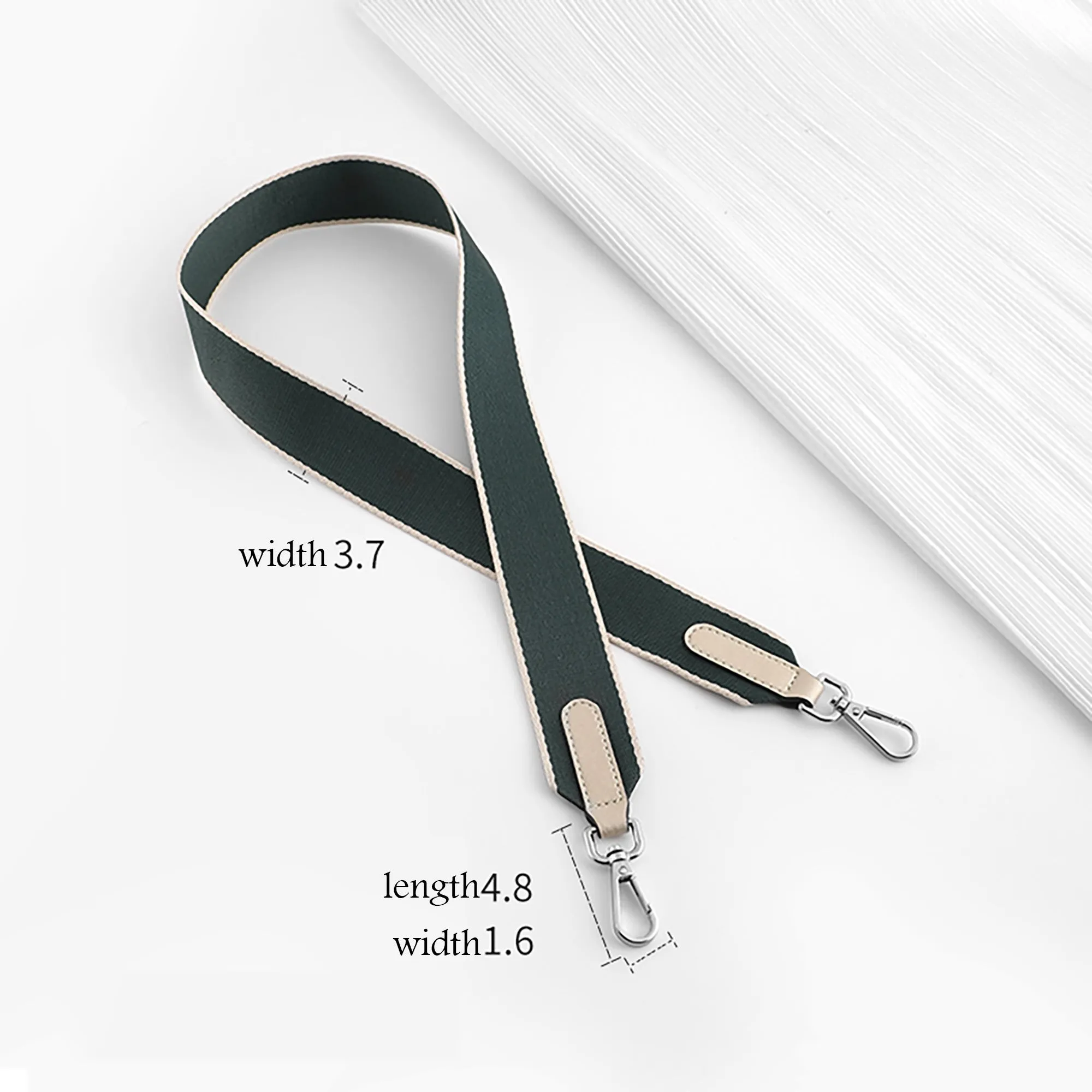 Color-Blocked Canvas Wide Shoulder Strap for Crossbody & Backpack – Adjustable, Durable, Stylish Accessory