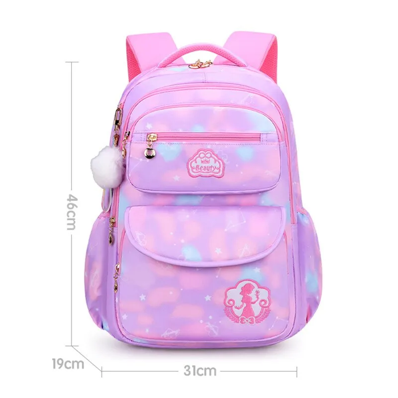 deanwangkt Cute Girls School Bags Children Primary School Backpack satchel kids book bag Princess Schoolbag Mochila Infantil 2 szies