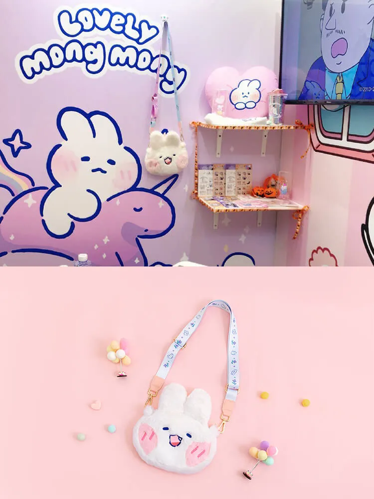 Lovely Mongmong Rabbit Crossbody Plush Bag