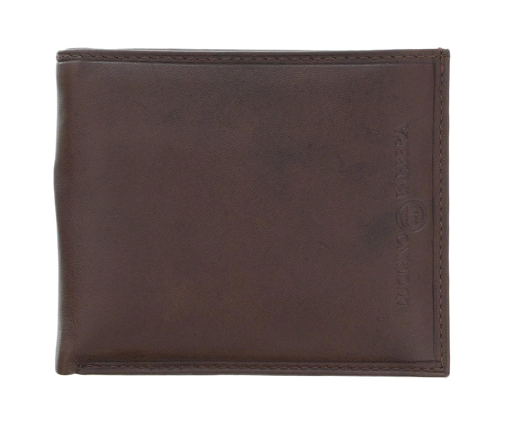 Luciano Barbera CLUB SASA MORO Brown Leather Wallet