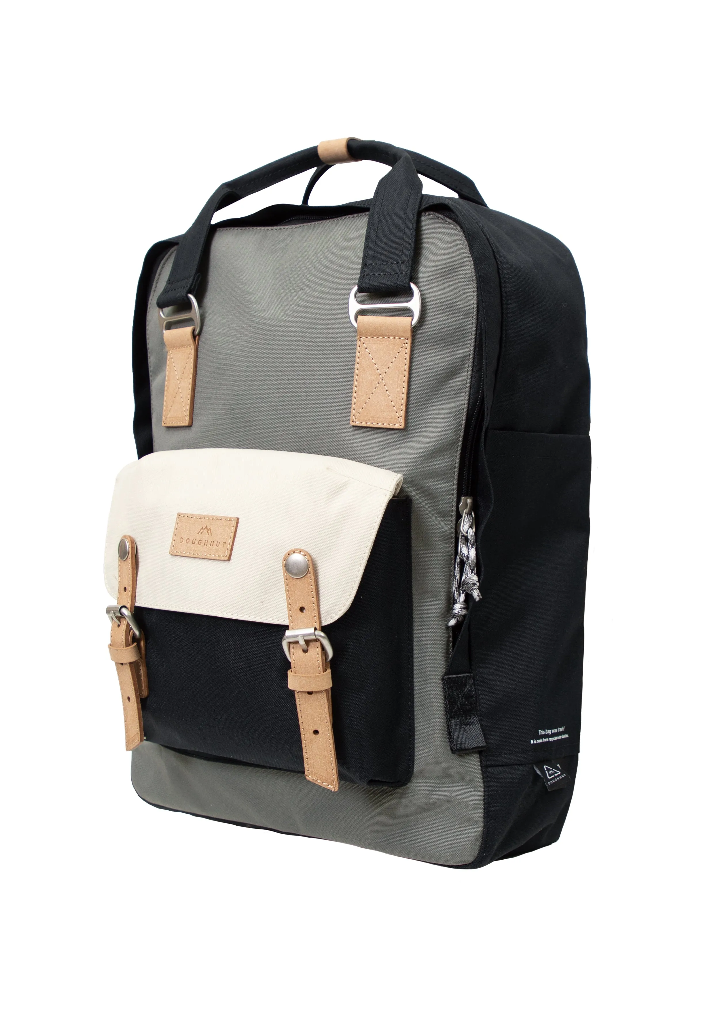 Macaroon Large Reborn Series Grey x Stone Backpack