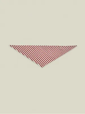 Red Striped Pattern Triangle Scarf