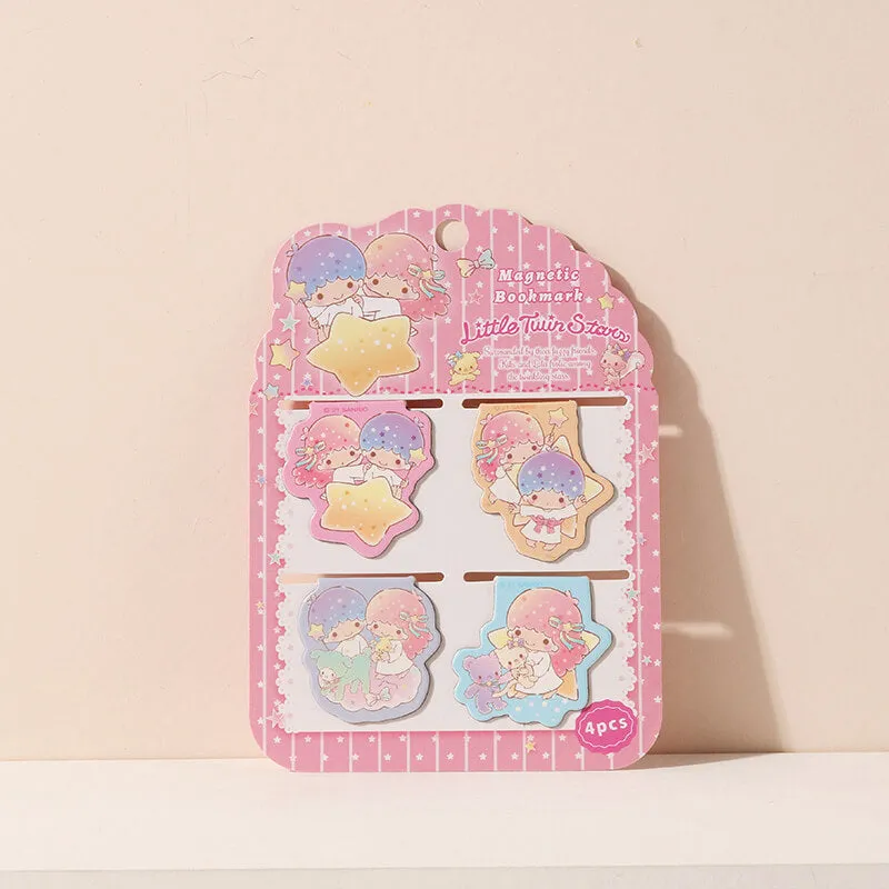 Sanrio Magnetic Bookmark 4pcs Set