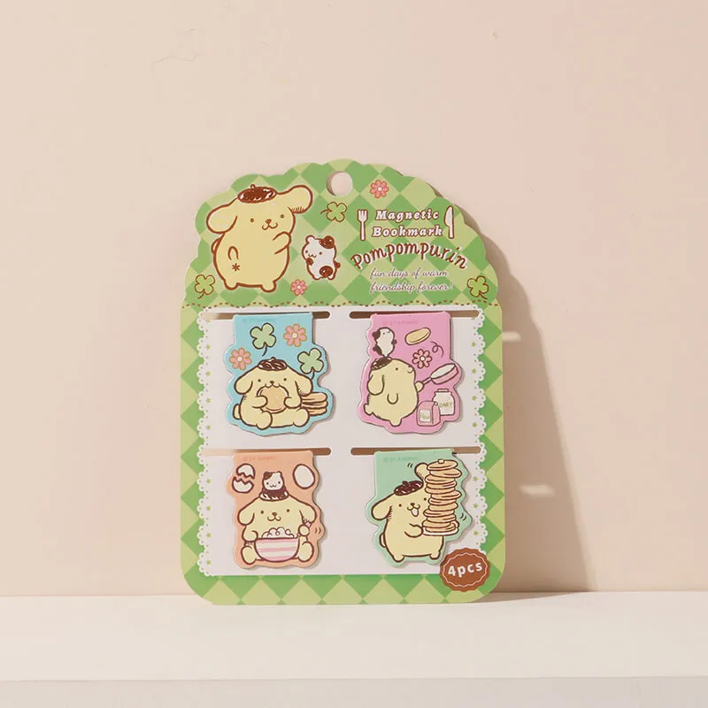 Sanrio Magnetic Bookmark 4pcs Set
