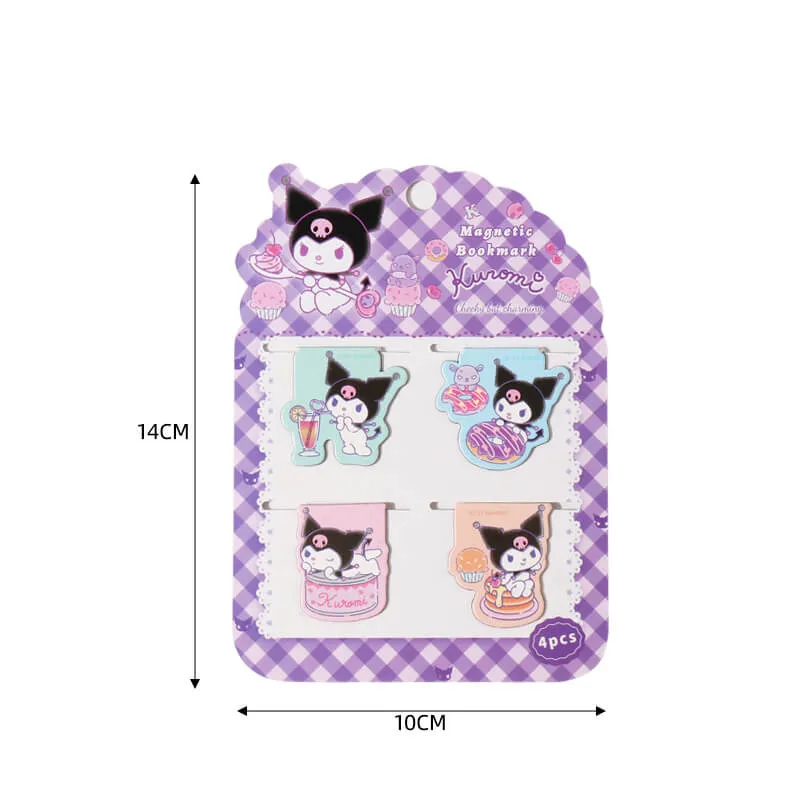 Sanrio Magnetic Bookmark 4pcs Set