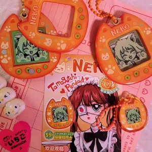 Tamagotchi Photo Pendant Orange